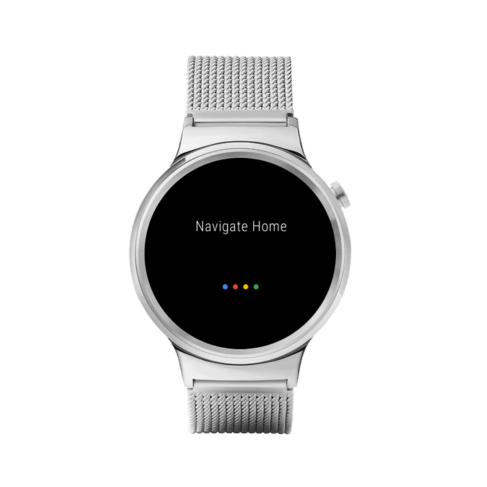 Press and hold the power button on your Wear OS by Google smartwatch or say,