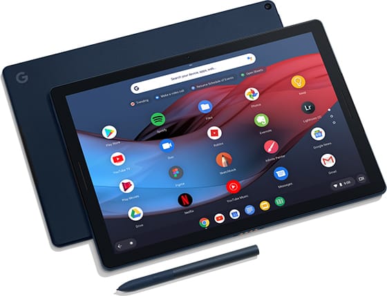 <a>Pixel Slate</a> has the Google Assistant built in. To get started, say “Hey Google” or press the Assistant key on Pixel Slate Keyboard<sup>*</sup> to send an email, set reminders, listen to music, or control smart home devices.